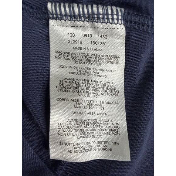 Columbia Blue Scoop Front V‑Back Top Soft Stretch Size XL Excellent - Picture 6 of 8